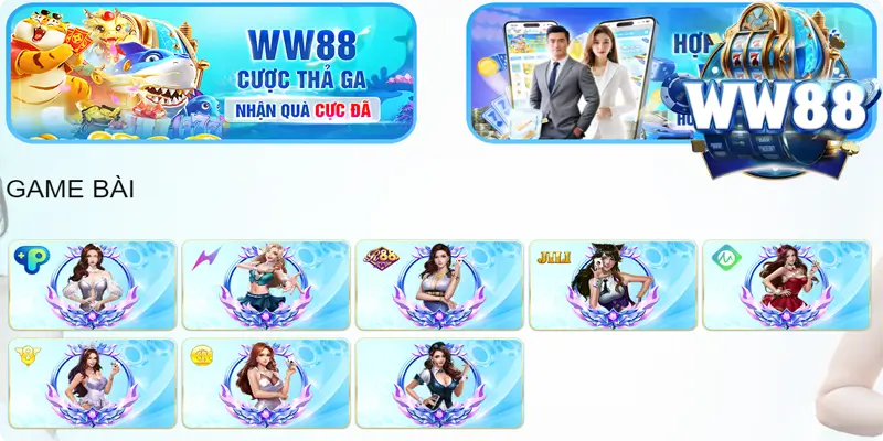 Sảnh game bài 3D WW88