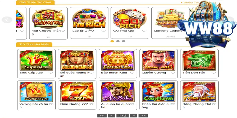 Sảnh slot game hấp dẫn